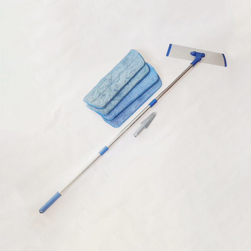 Hand-Free Rotating Dual-Purpose Flat Mop Dry Wet Cleaning for Lazy Aluminum Alloy