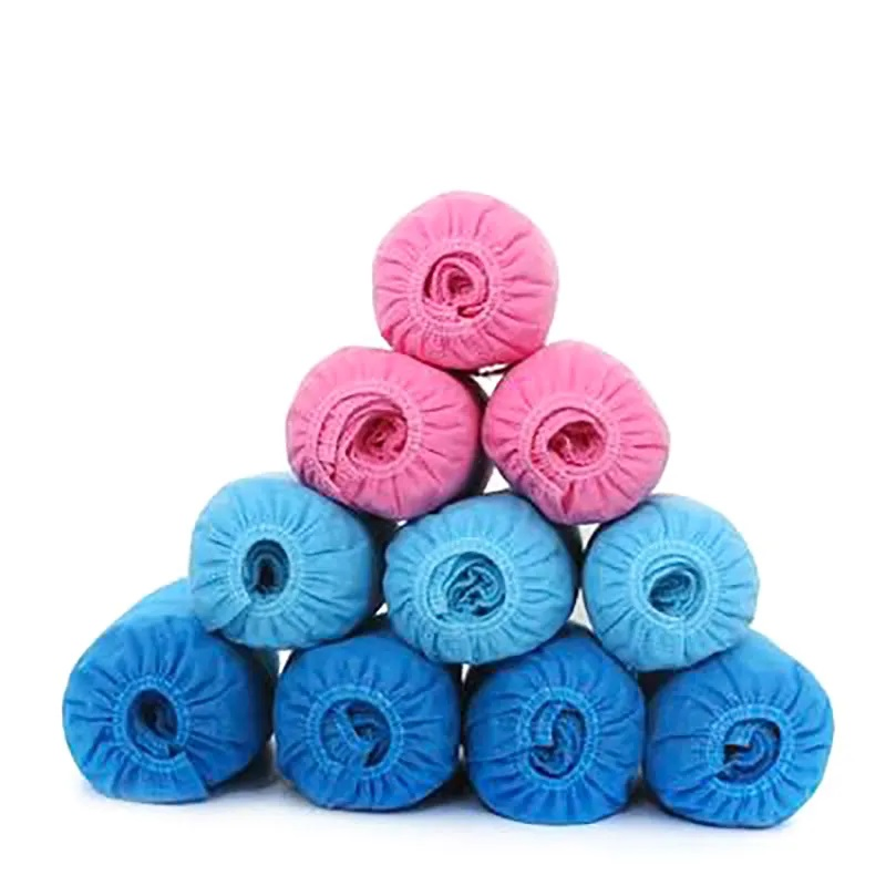 Diposable PE Plastic T Buckle Automatic Shoe Cover