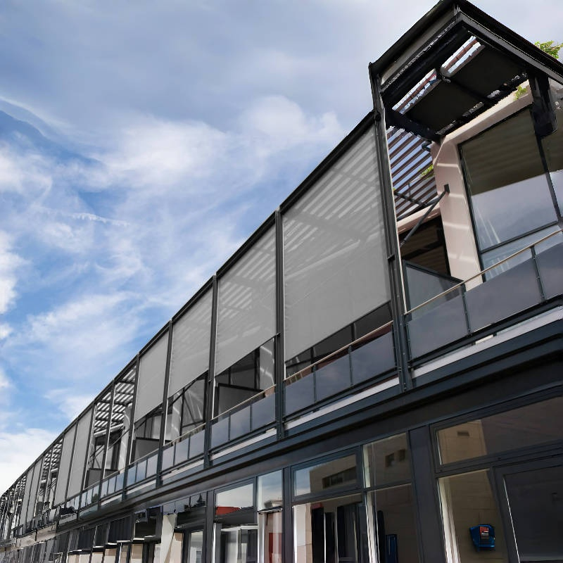 Customized Outdoor Patio Rainproof Motorized Roller Shades