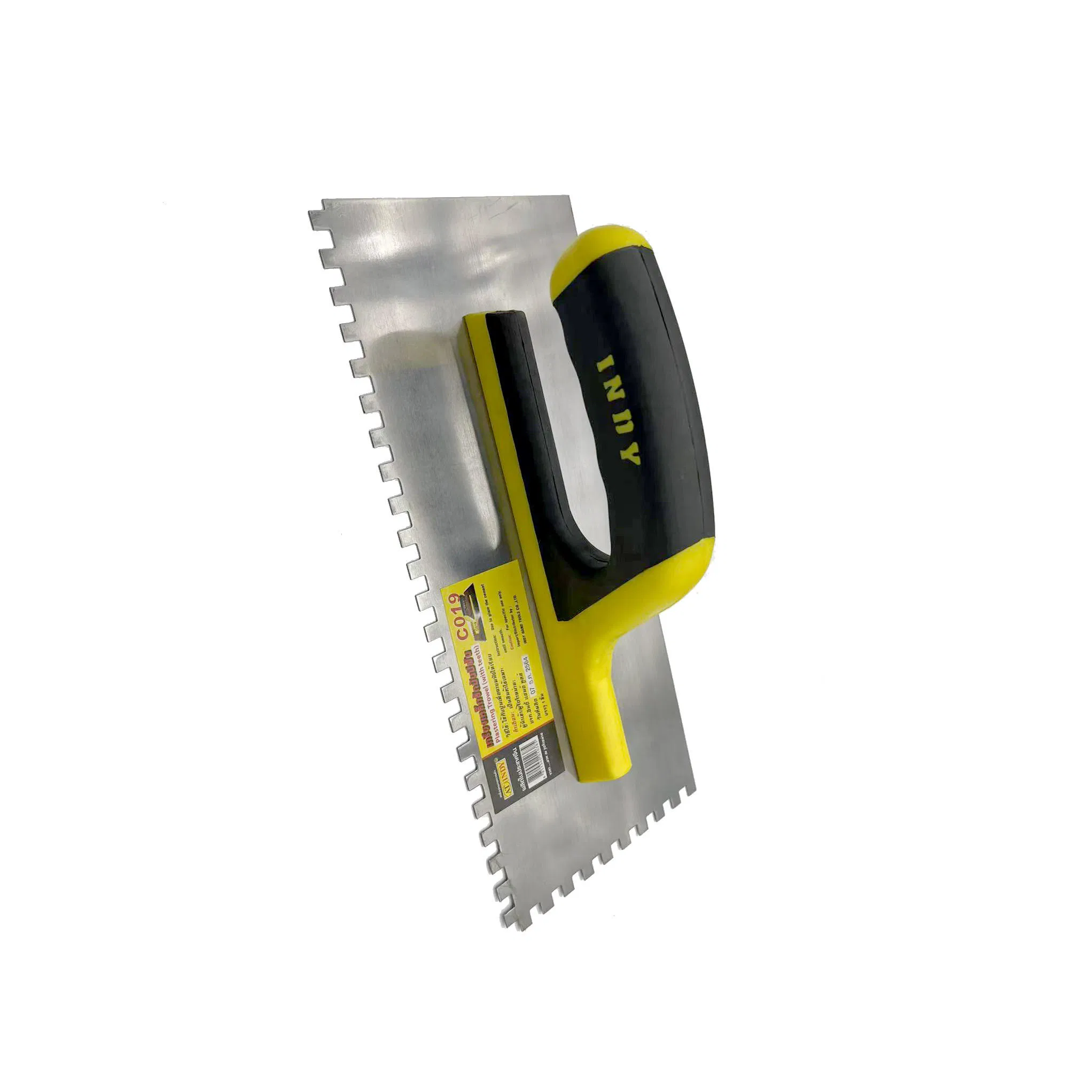 High Quality Stainless Steel Notch Trowel with Soft Handle Modern Design