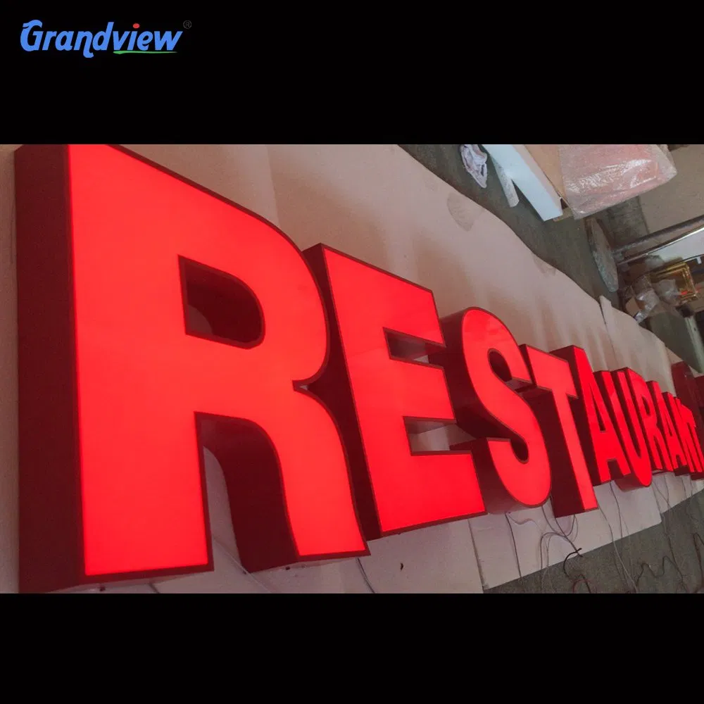 Outdoor Store/Shop/Bar Brand Advertising 3D Electric Name Sign Board LED Lighted Letter Sign