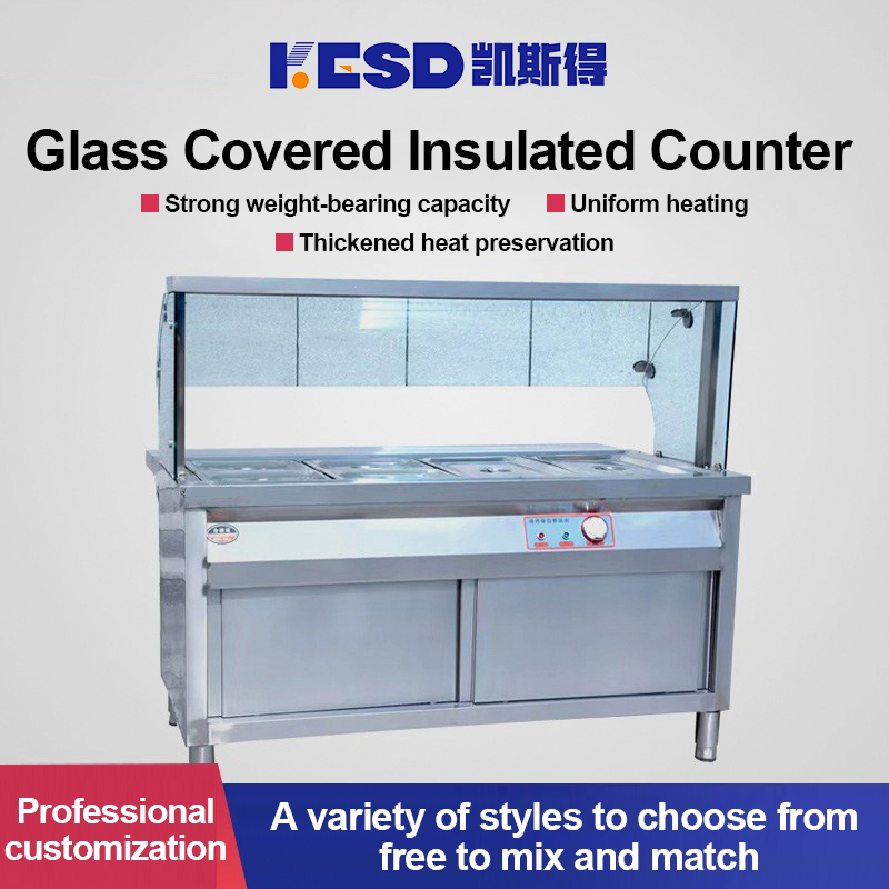Electric Bain Marie (CE certificate) Mainly Stainless Steel Body. 4 Temperature Controller From 50 to 110 Degree. 2 Pieces Gn 1/2 Pans and 8 Piecess Gn