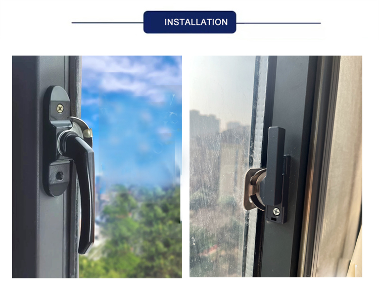 Aliminum Half Moon Lock for Sliding Window Door Hardware