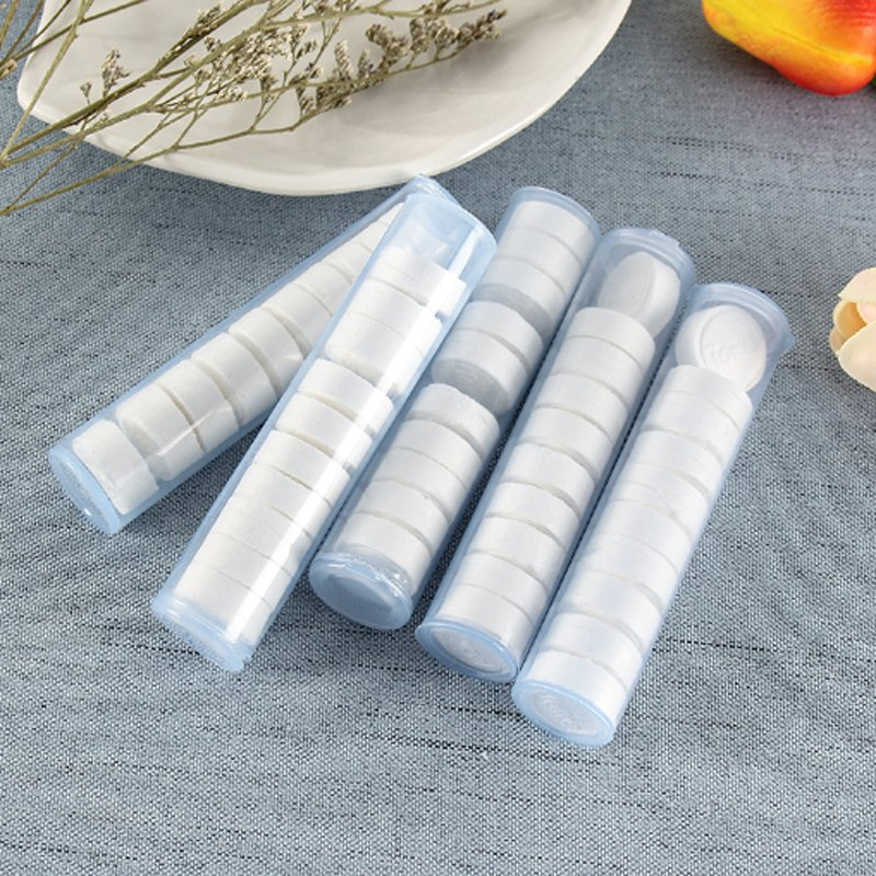 Wholesale Custom Round Shape Mini Portable Coin Disposable Towel for Travel SPA Hoetel Use