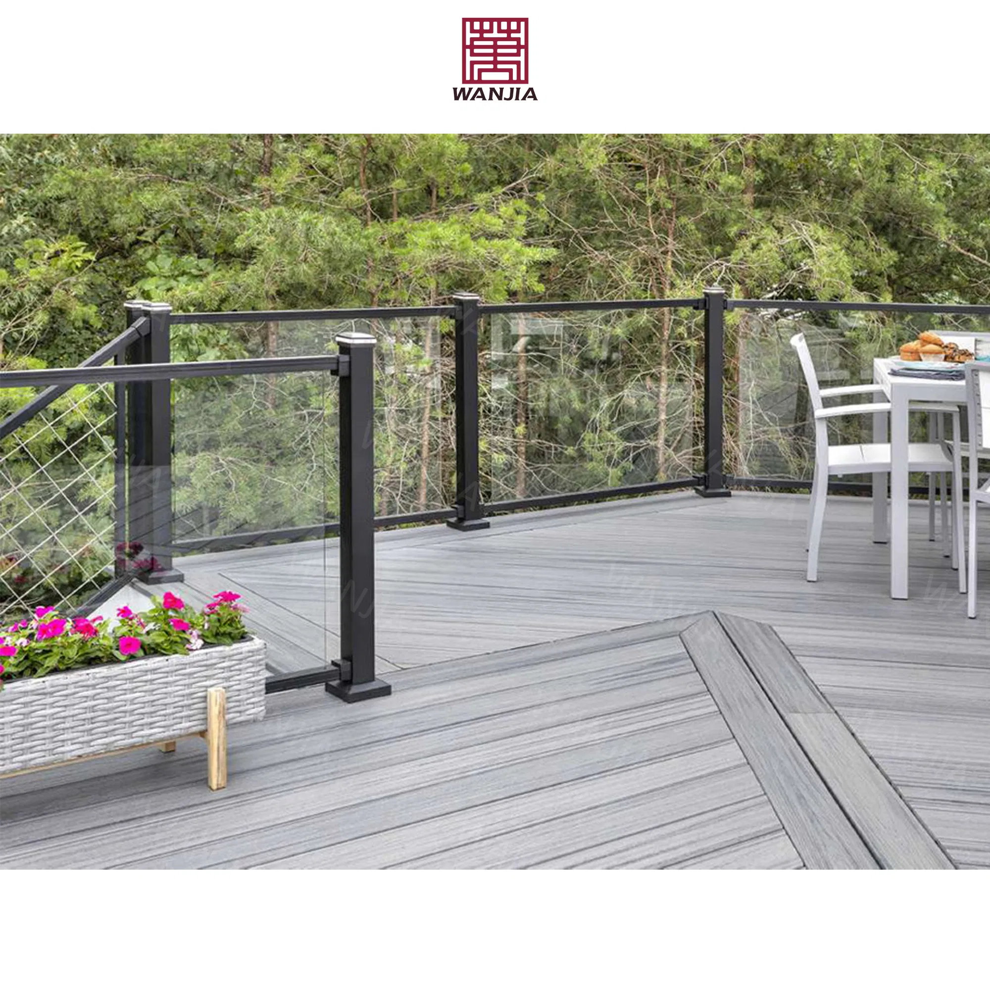 Premium Stainless Steel Frameless Glass Railing for Patios