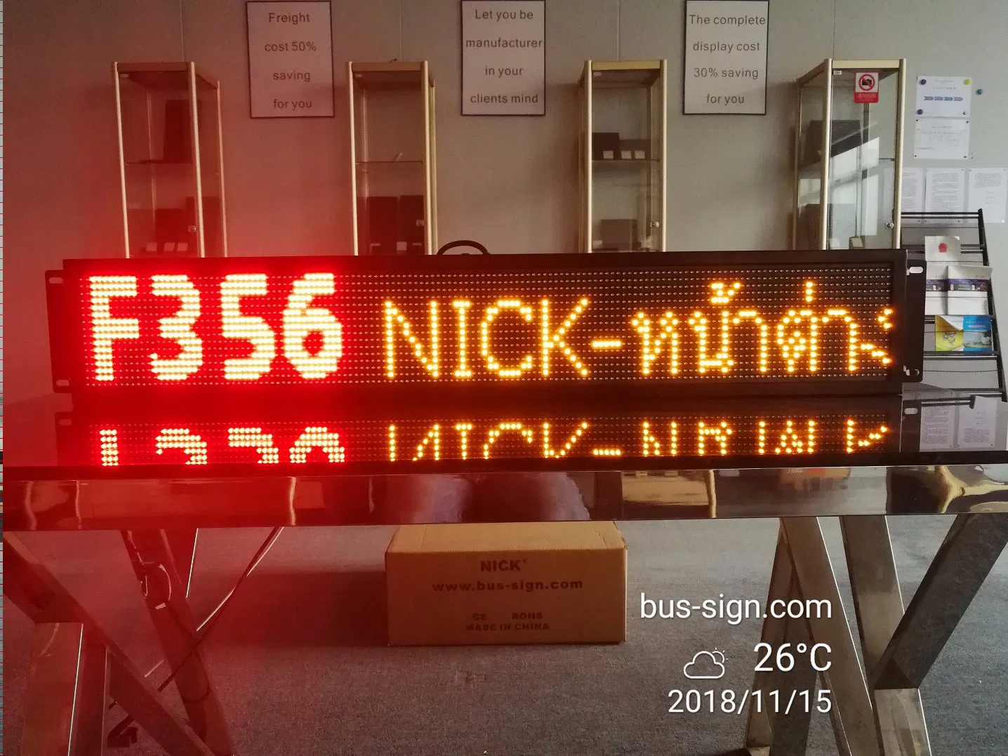 Outdoor LED Bus Destination Board LED Sign for Sale