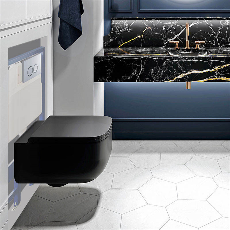 Bathroom Cutting-Edge Concealed Cistern Dual Flush Toilet: Eco-Friendly Water-Saving Function, Hassle-Free Installation Stylish White Water Tank