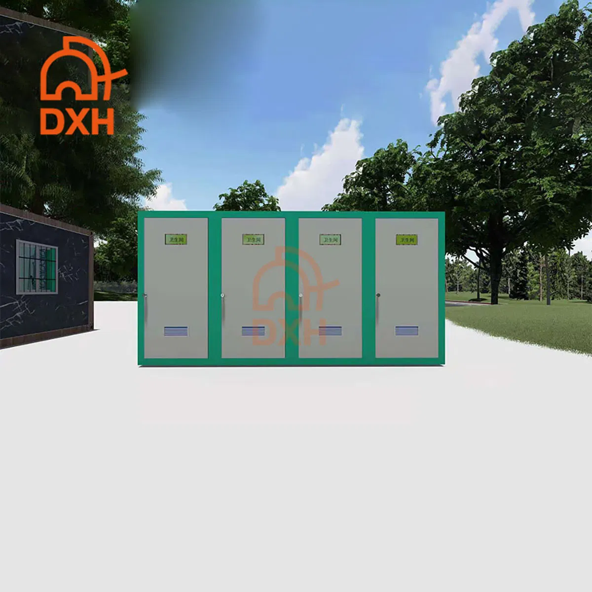 Dxh Additional Restroom Facilities Customized Bathroom Manufacture Existing Building Portable Small Cheap Price Parks Mobile Container Toilet