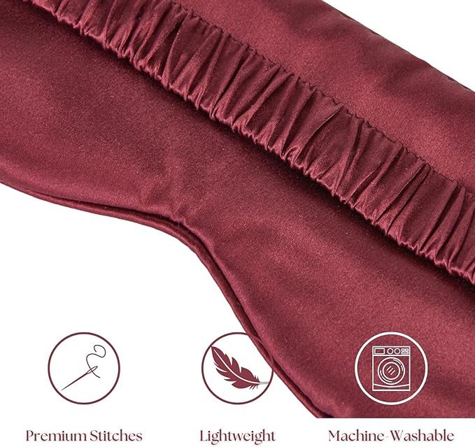 100% Pure Mulberry 22 Momme Silk Sleep Mask