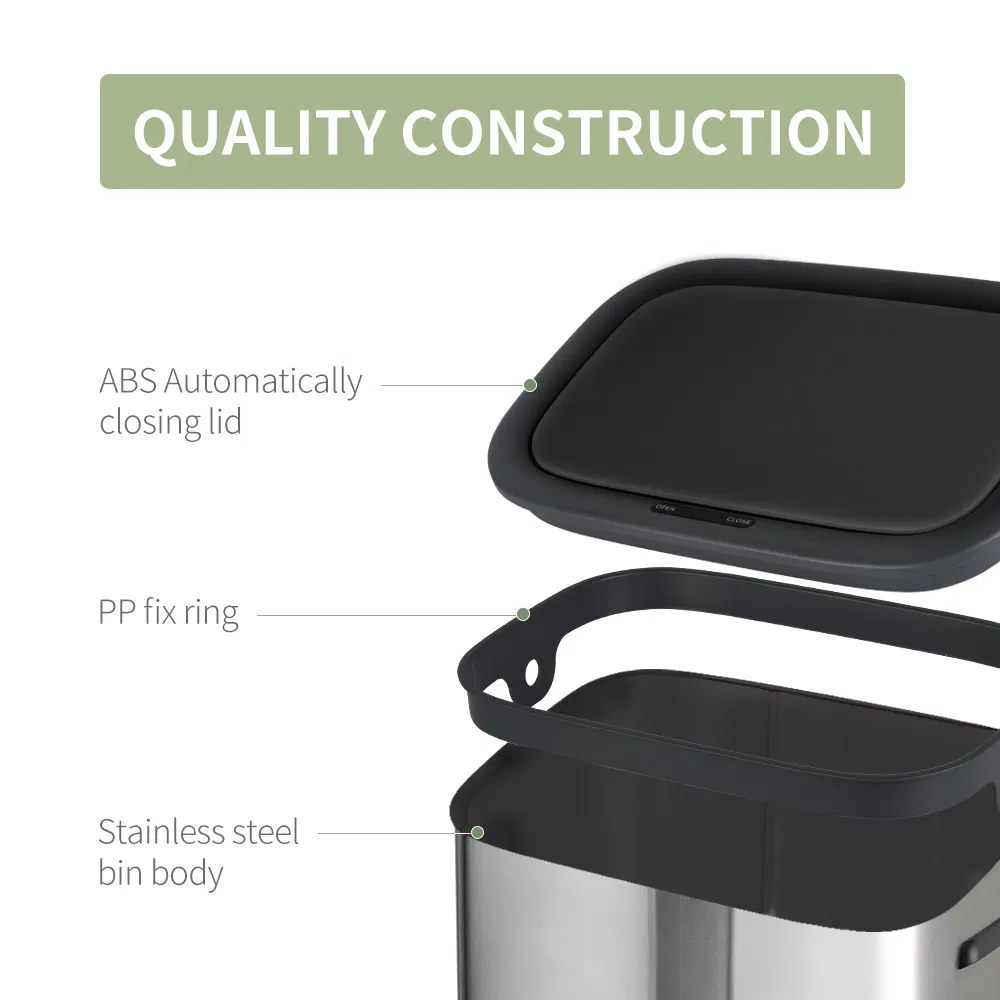 Automatic Trash Can Sensor Smart Waste Bins Wth 4 High Legs