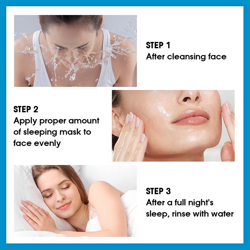 Skin Care Logo Silicone-Free Anti-Wrinkle Moisturizer and Hyaluronic Acid Peptide Facial Mask
