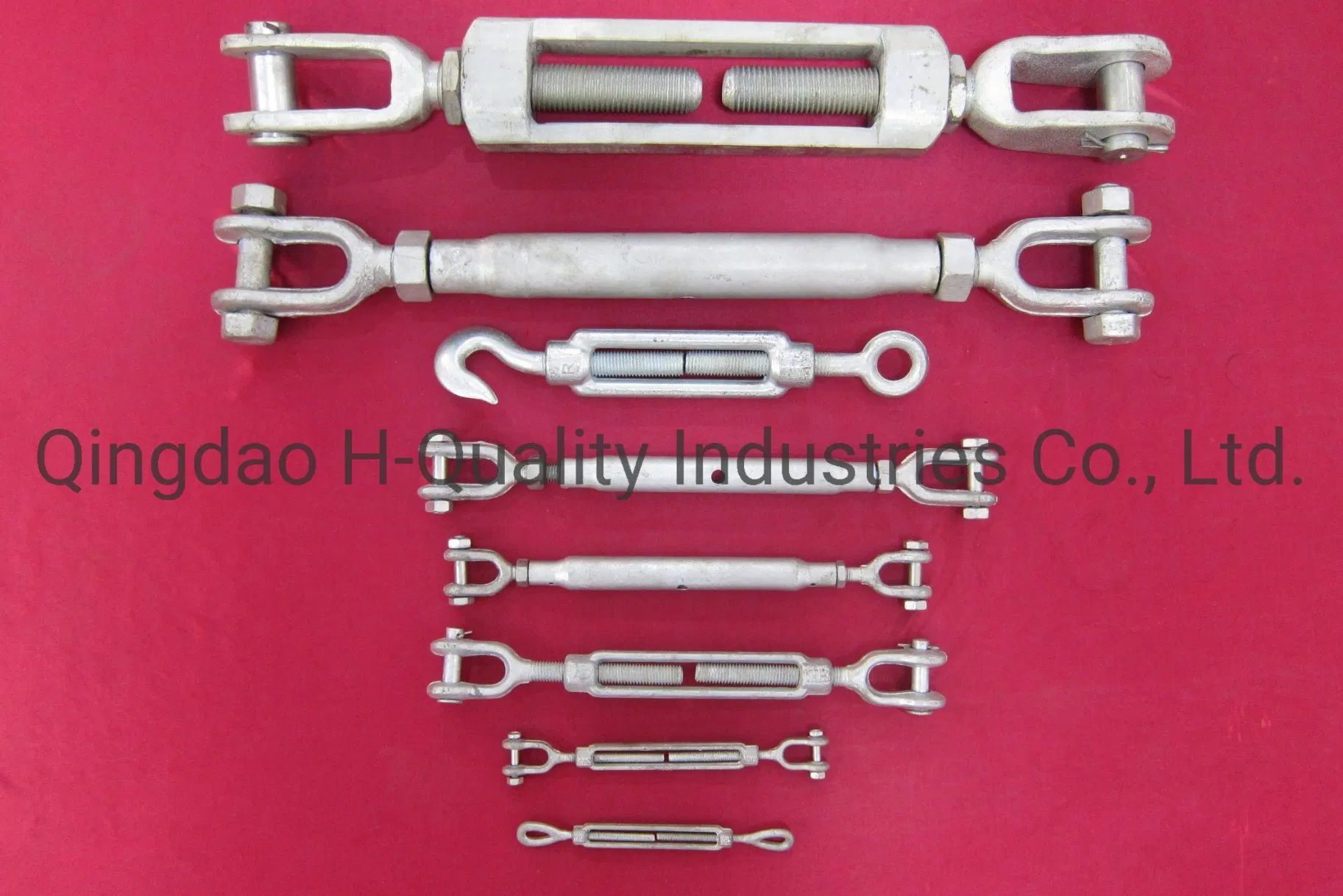 Rigging Hardware DIN1480 Turnbuckles Hook/ Eye, Hot DIP Galvanized or Zinc Plated