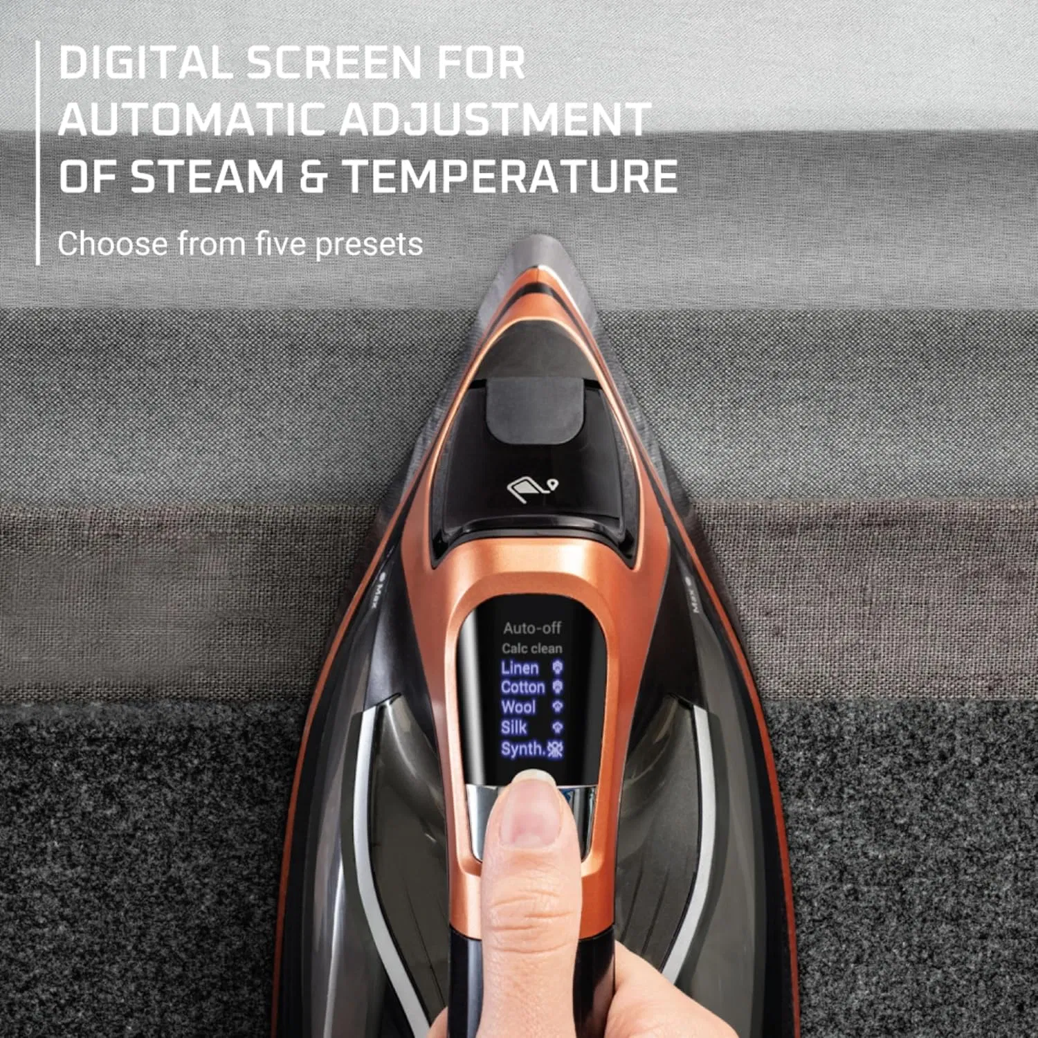 Versatile Electric Iron for Clothes, Lightweight, Nonstick, Easy Use