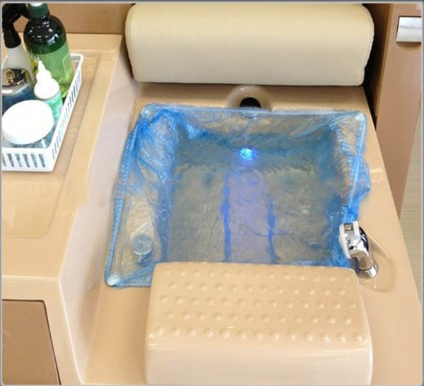 Factory Wholesale Disposable Plastic PE Liners for SPA Pedicure Chair