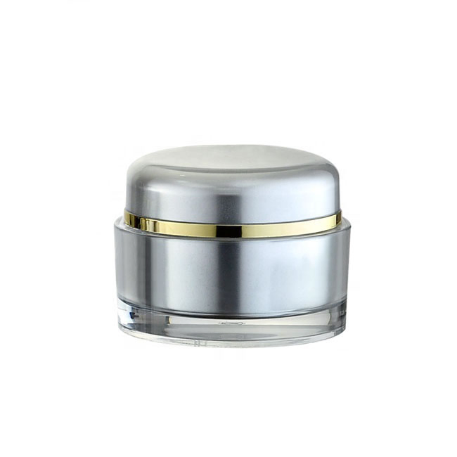 Premium 50g Round Acrylic Jar for Skin Cream Storage
