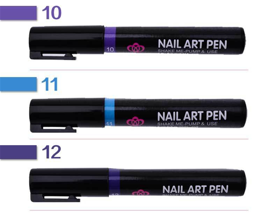 3 in 1 16colors One Step UV Gel Soak off UV Gel Polish Nail Art Gel Pencil Varnish Nail Polish Pen for Nail Art