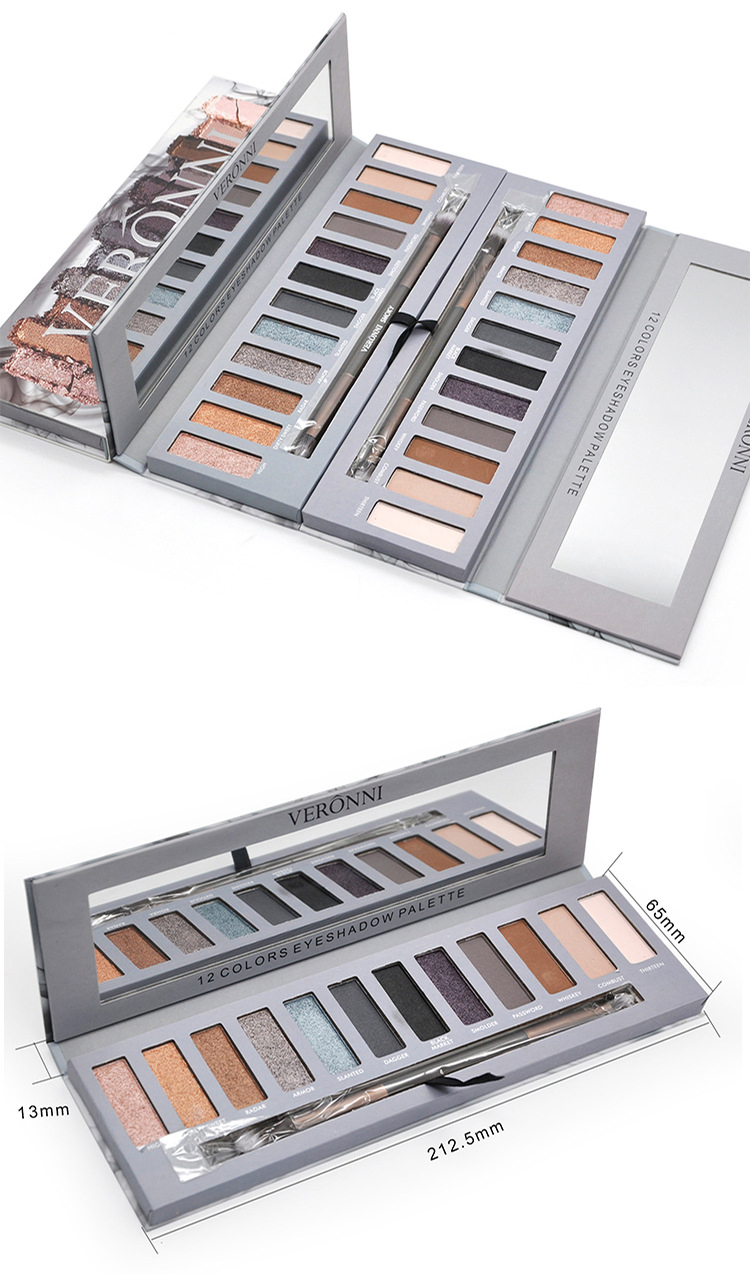 Wnm 215 Hot Sale 12 Color Smoky Eyeshadow Palette