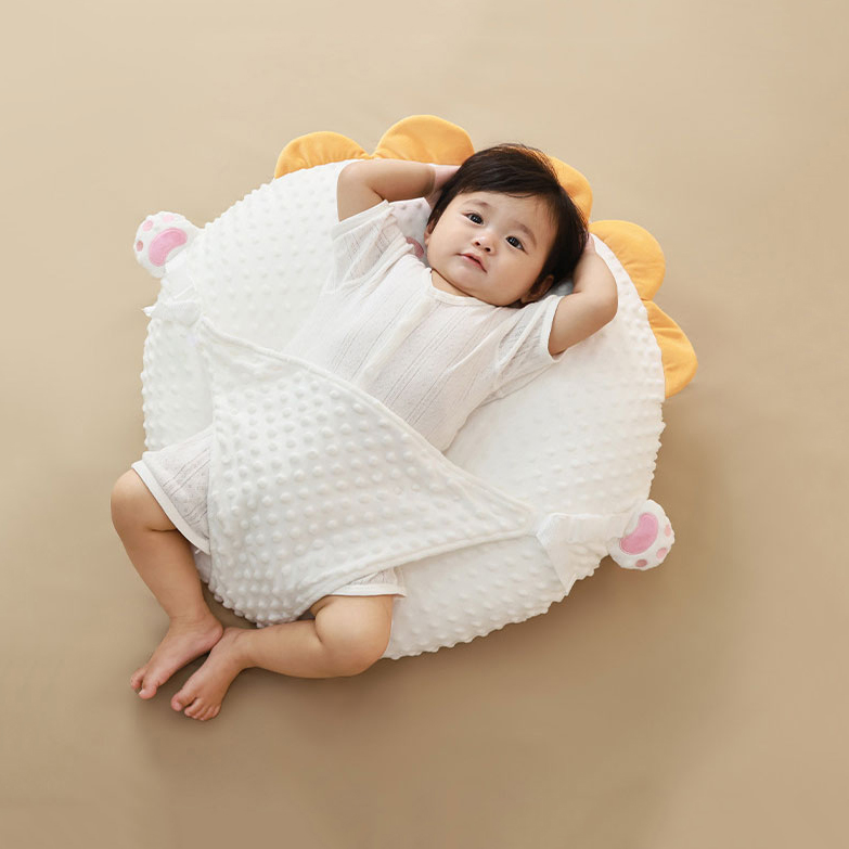Multi-Functional Baby Breastfeeding Pillow with Firm Support Breathable Fabric