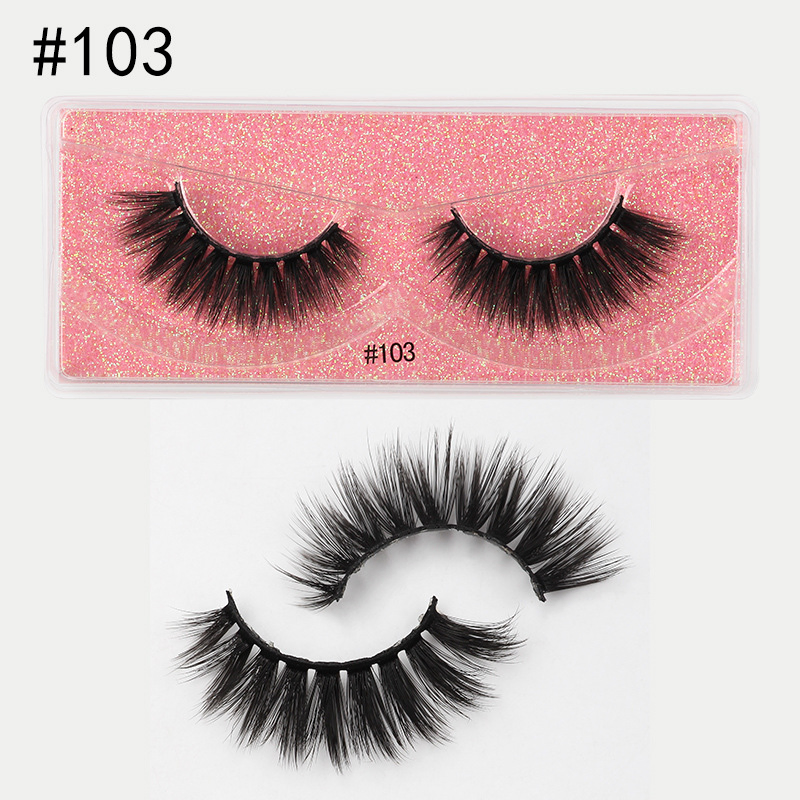 Private label False Eyelashes 3D Curly Synthetic Lashes
