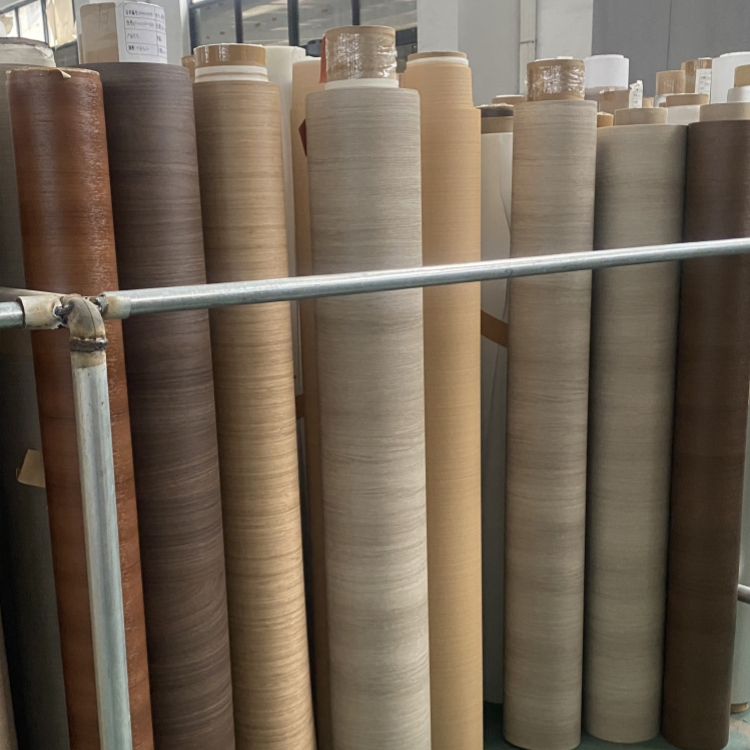 Custom PVC Wooden Texture Embossed Film Wood Design PVC Decorative Laminating Film for PVC Laminated Sheet