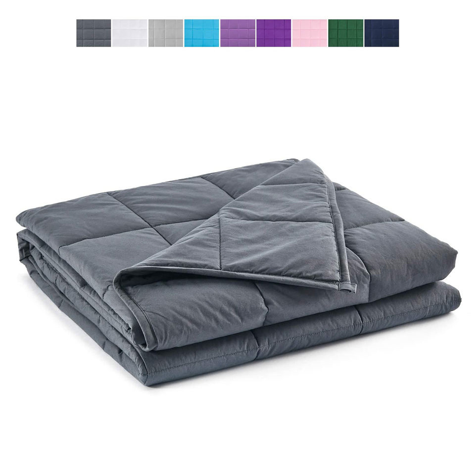 Bamboo Heavy Gravity Blankets Weighted Blanket Glass Beads 15lbs Home Bed Summer Throw Blanket