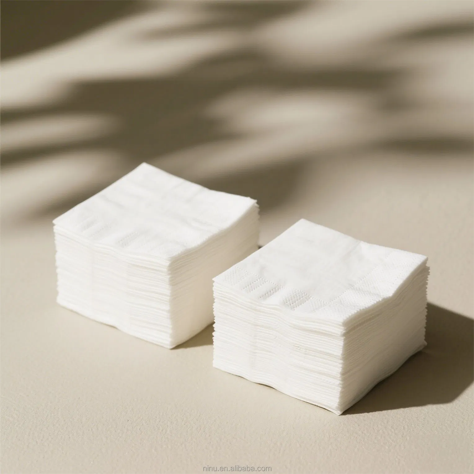 Square Cocktail Beverage Napkins with Gold Foil Trim for Bars Pubs Nightclubs