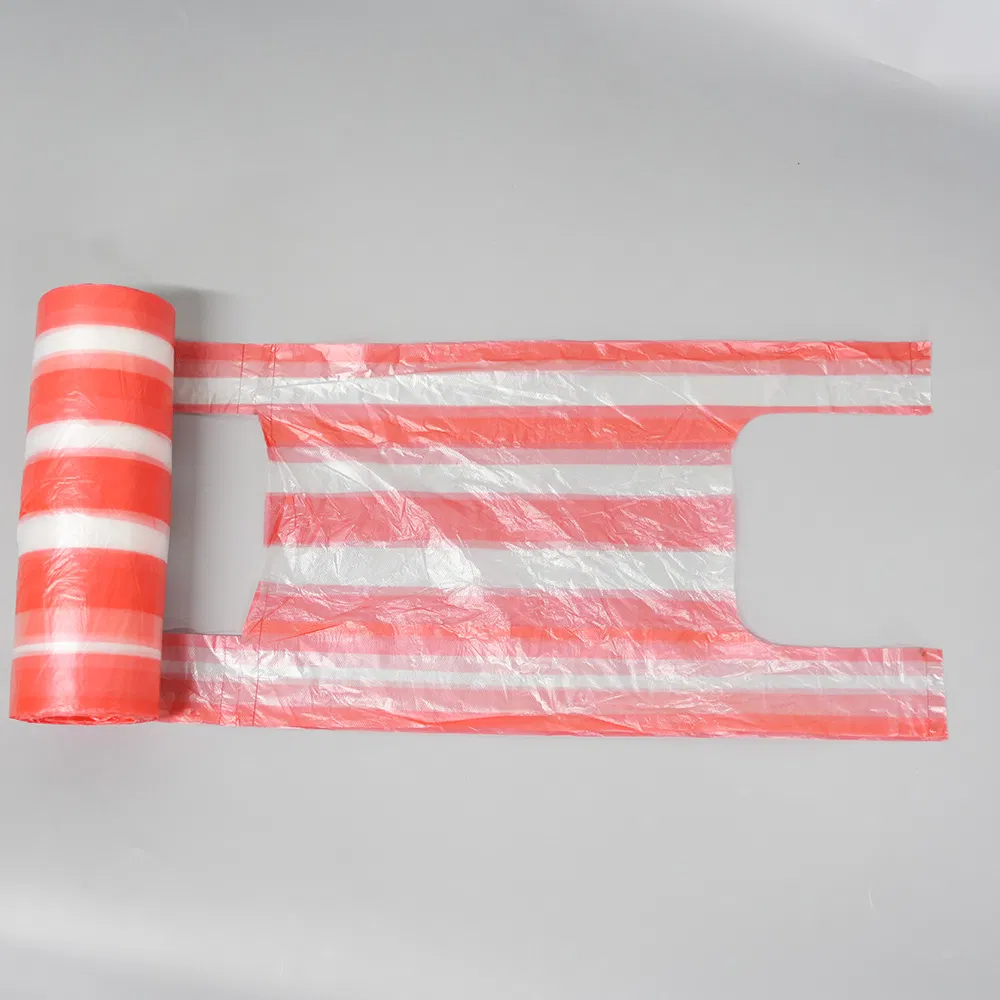 Environmental Friendly HDPE LDPE Factory Dierect Sale Plastic Customized Printing Tshirt Shopping Vest Carrier T-Shirt Bags