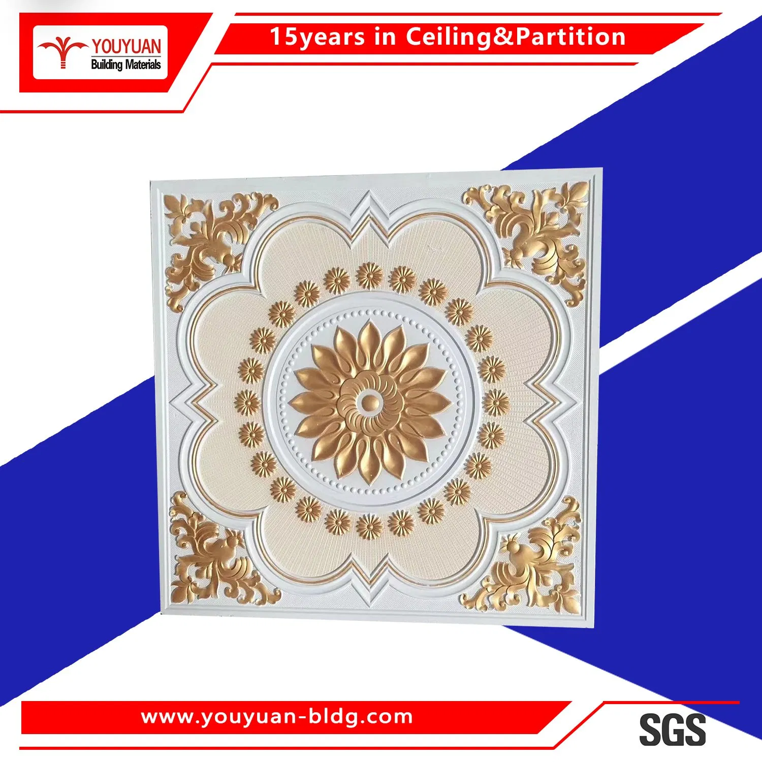 Gypsum Building Plaster Decorative Plaster for Ceiling (7mm thickness)