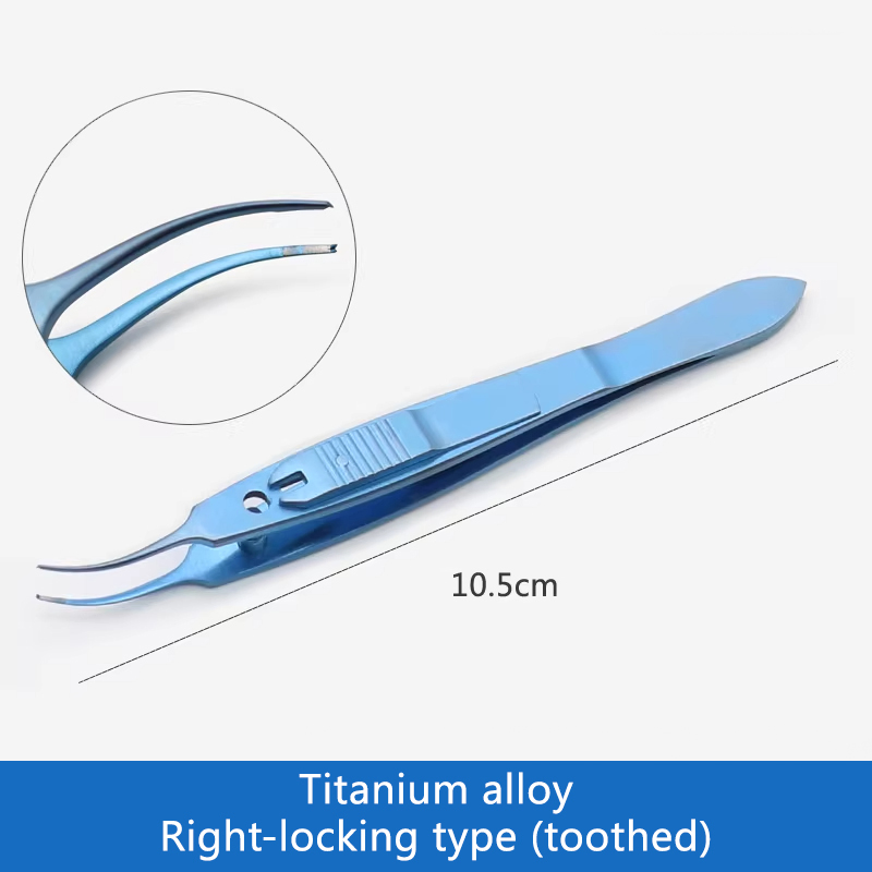 Precision Titanium Alloy Ophthalmic Forcep for Strabismus Surgery Correction