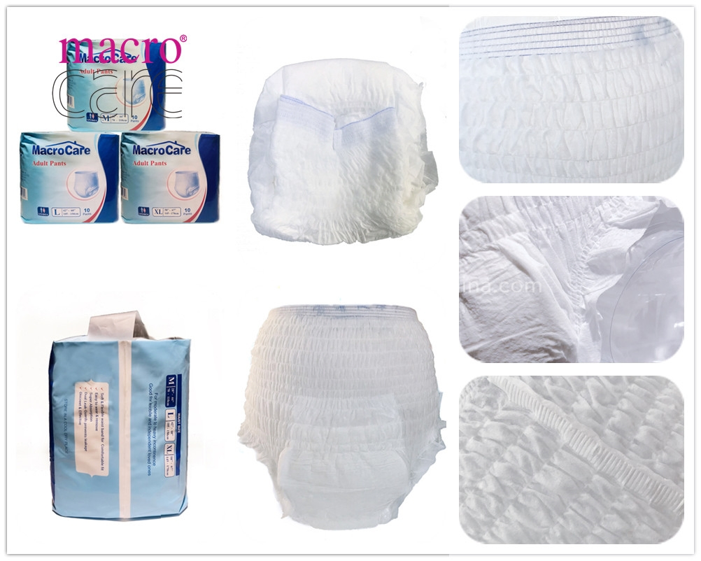 Macrocare OEM Good Quality Panty Style Disposable Adult Pull up Diaper