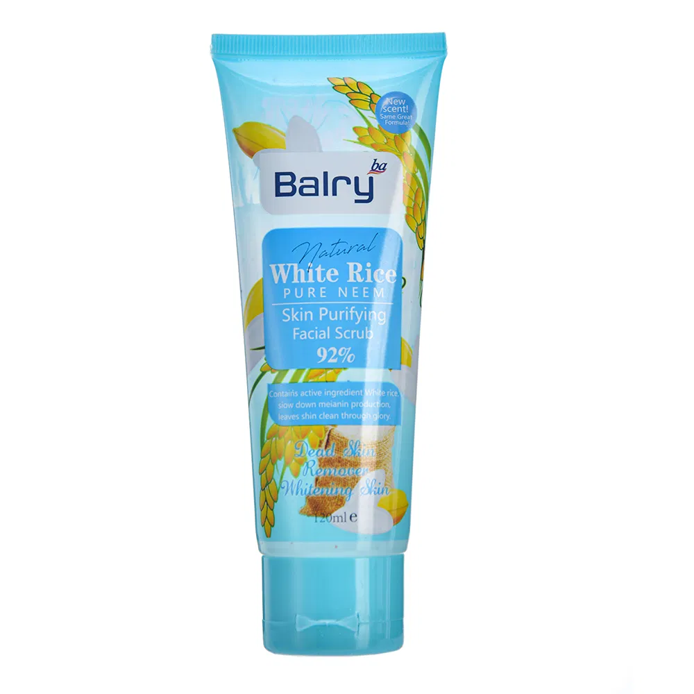 Balry Rice Extract Face Skin Peeling Whitening Women Gentle Facial Exfoliating Scrub