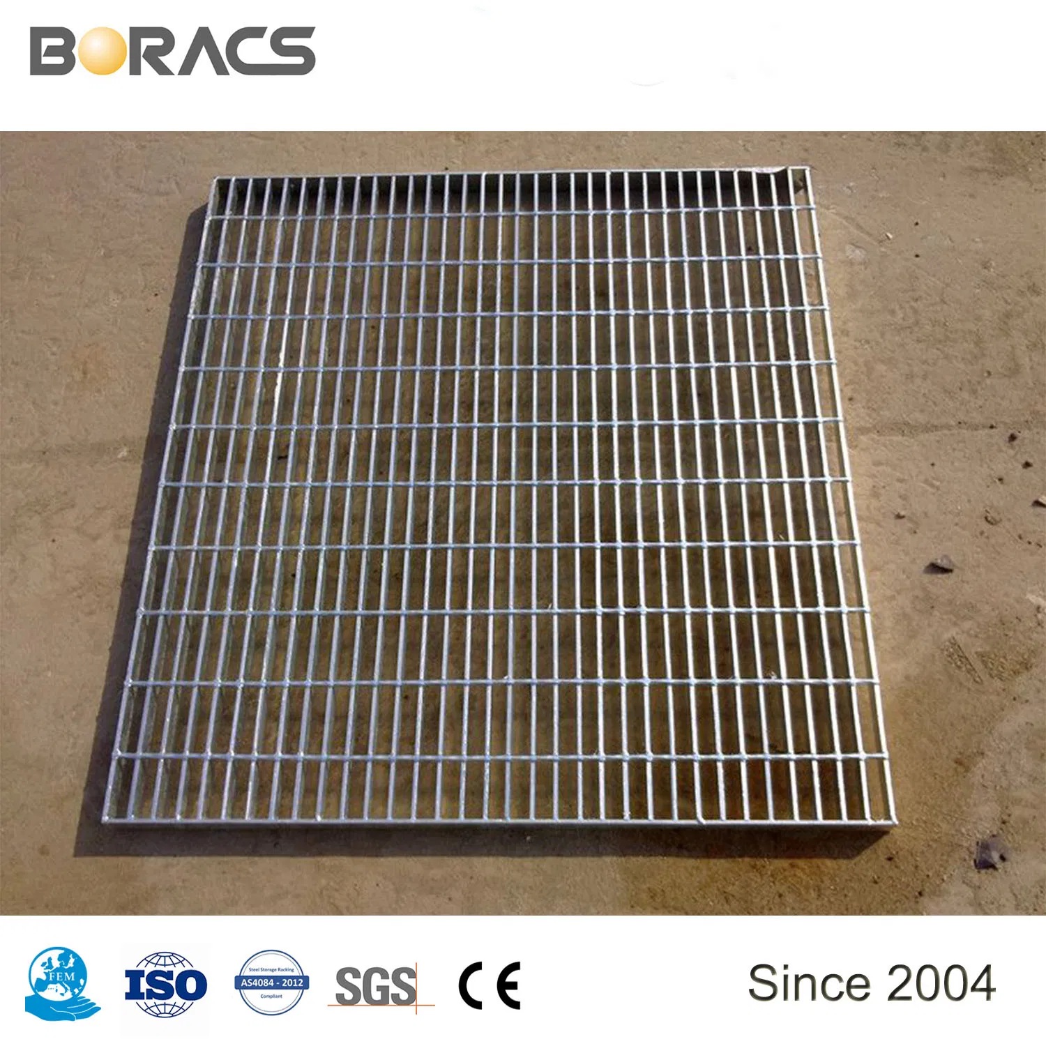 Metal Building Materials Galvanized Ms Drain Car Park Drainage Steel Grating for Construction