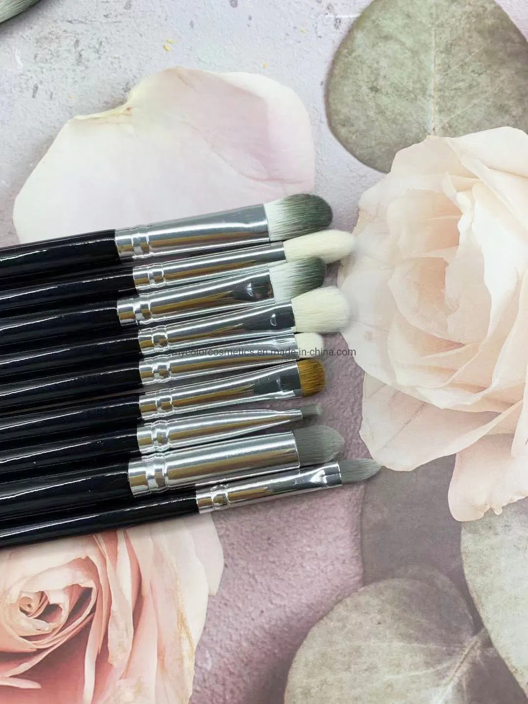 13 PCS Cosmetics Synthetic Hair Makeup Brushes Set with Aluminum Ferrule and Wooden Handle