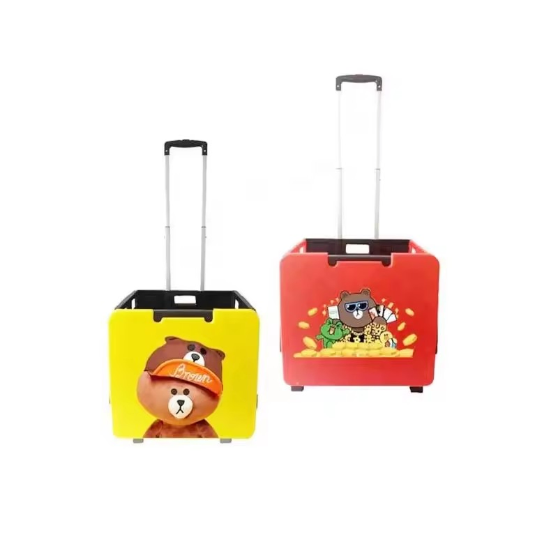 Promotional Gift Plastic Handy Foldable Shopping Cart