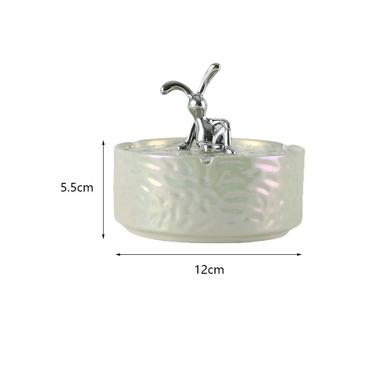 5.5cm*12cm DAB Tool Personalized Gray with Lid Anti-Flying Ashtray Creative Ashtray Home Use Smoking Accessories