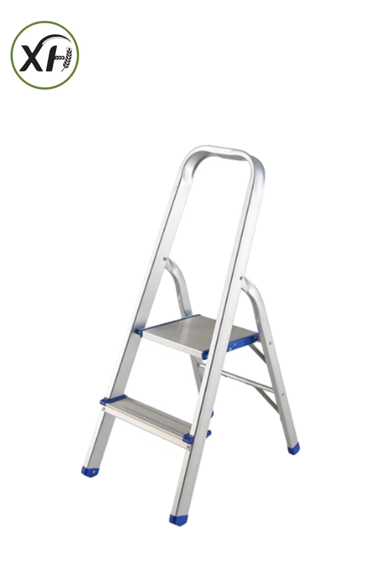 Household Aluminum Folding Ladder Ladder (with anti-slip, foot pads, and handrails)