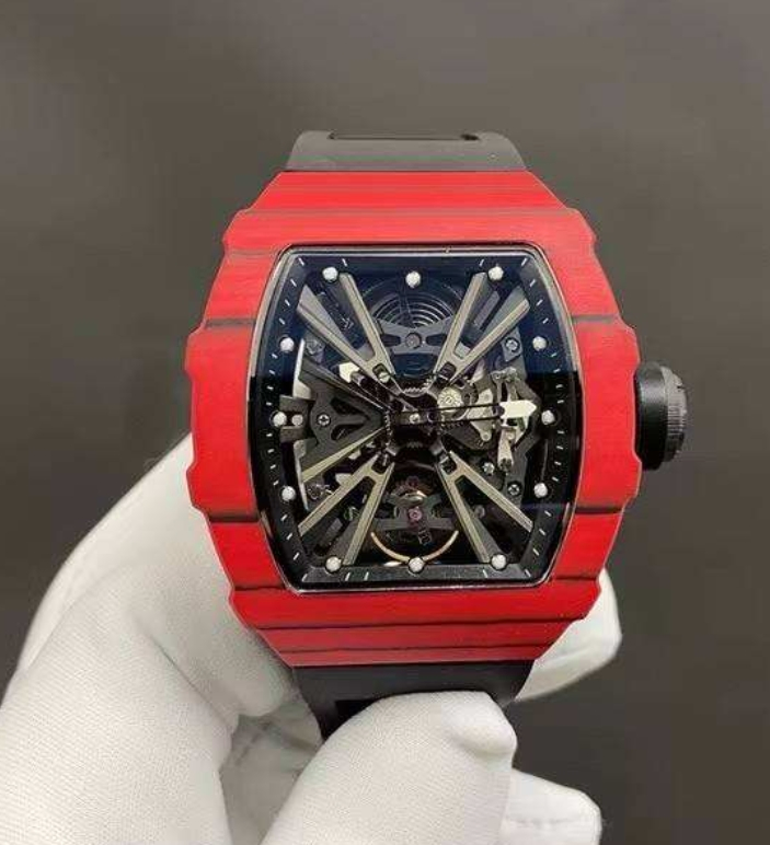 Wholesale Super Clone Carbon Fiber RM Watch 67-02 Ultra Thin Hollow out