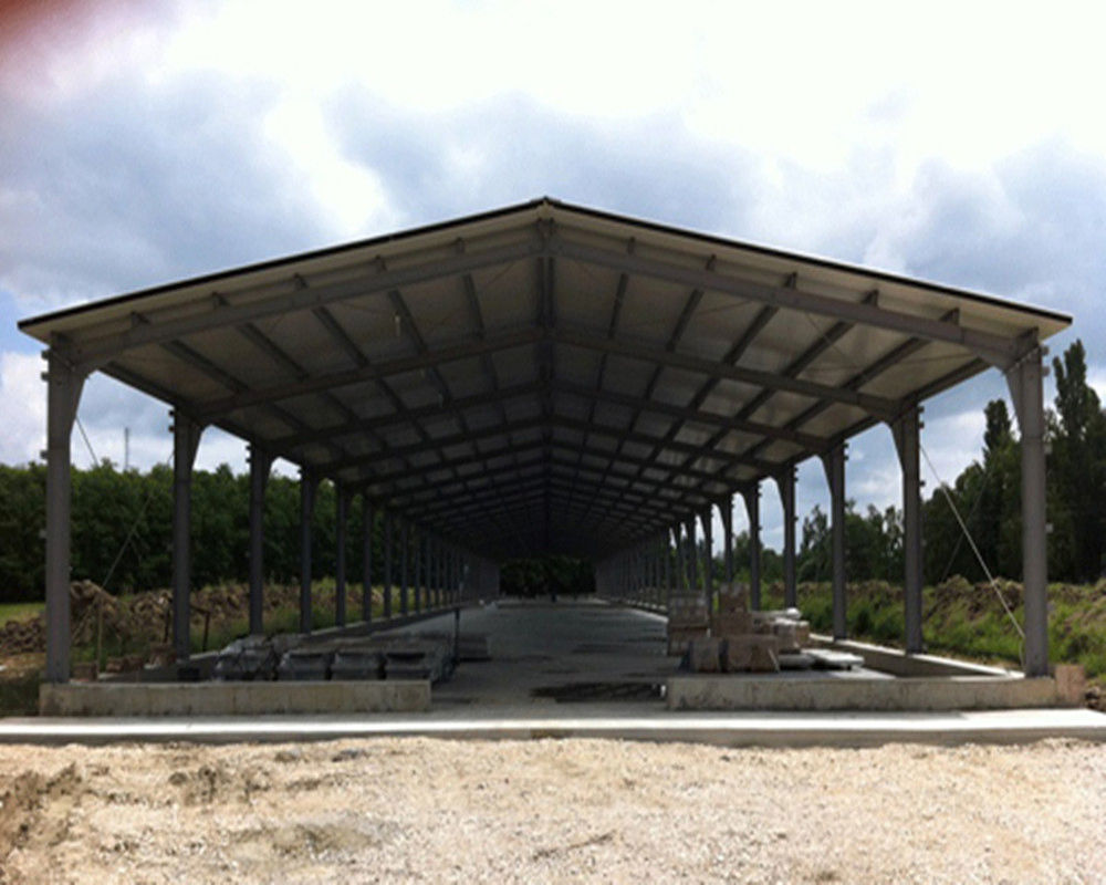 Steel Roofing Materials Light Steel Structure Prefabricated Steel Car Storage Shed