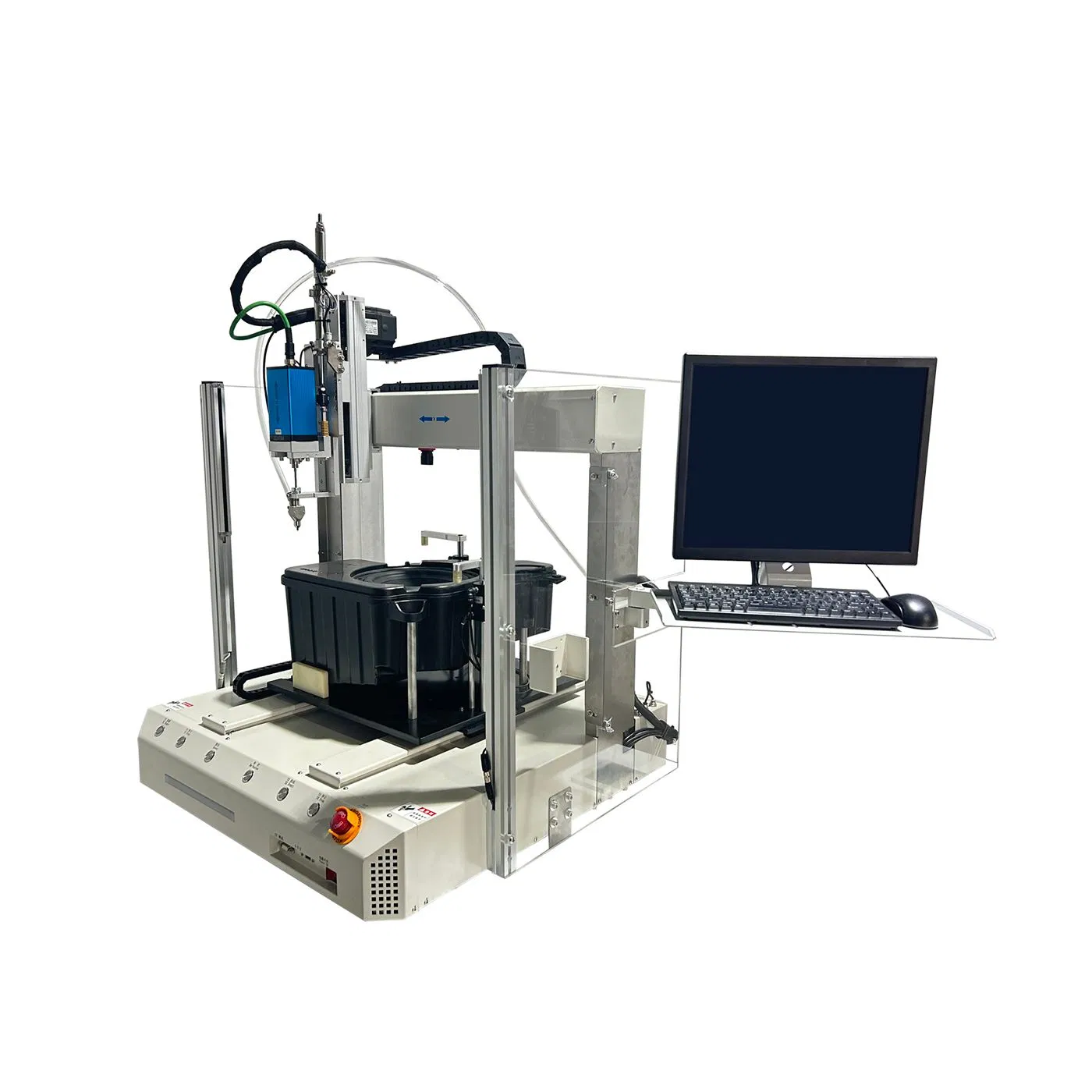 Ra 3-Axis Robotic Screw Machine for Assembly Lines - Auto Feeder with Locking/Tightening/Fastening Multi-Process Control