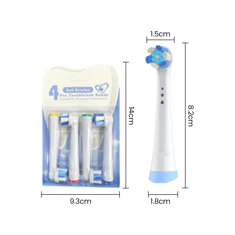 4 Pack Replacement Heads Compatible with Electric Toothbrush