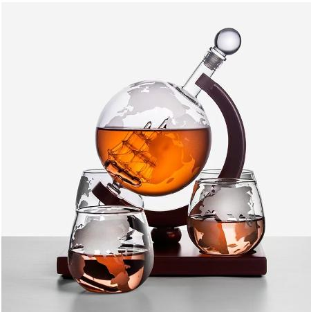 New Designtop Seller Hot Sale New Product Glass Wine Whisky Globe Decanter