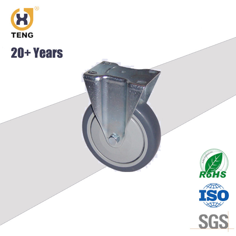 Factory Price 125mm Medium Duty Castor Fixed Polypropylene Wheel