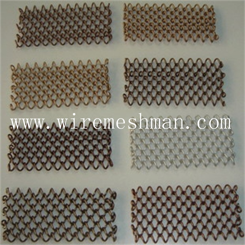 Colorful Metal Decorative Wire Mesh Coil Drapery for Curtain