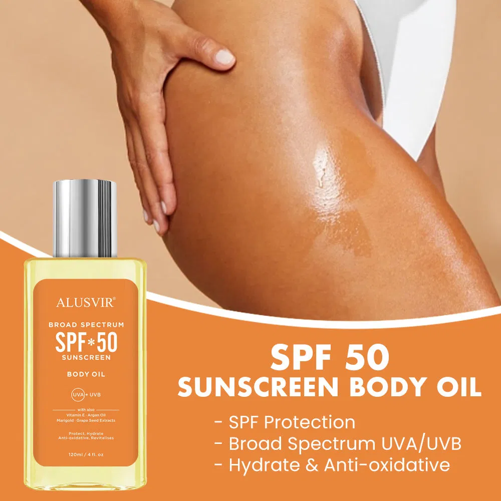 Lightweight 100ml Sunblock SPF 50+ Anti-Aging Brightening Sunscreen Oil