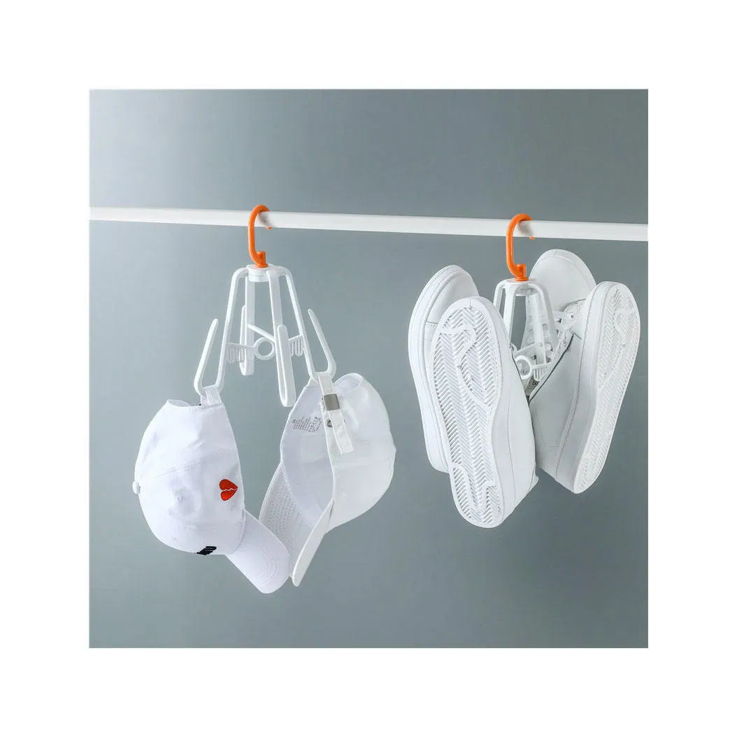 Plastic Shoe Hanger 360 Degree Rotating Drying Folding Hanging Racks Shoe Holder