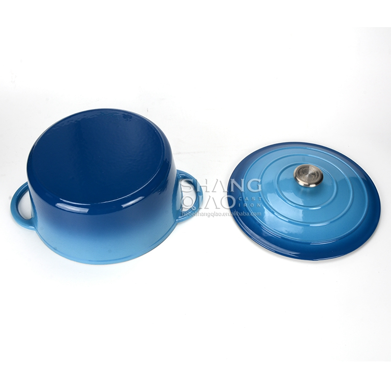 Чугунная эмалированная жаровня для выпечки хлеба