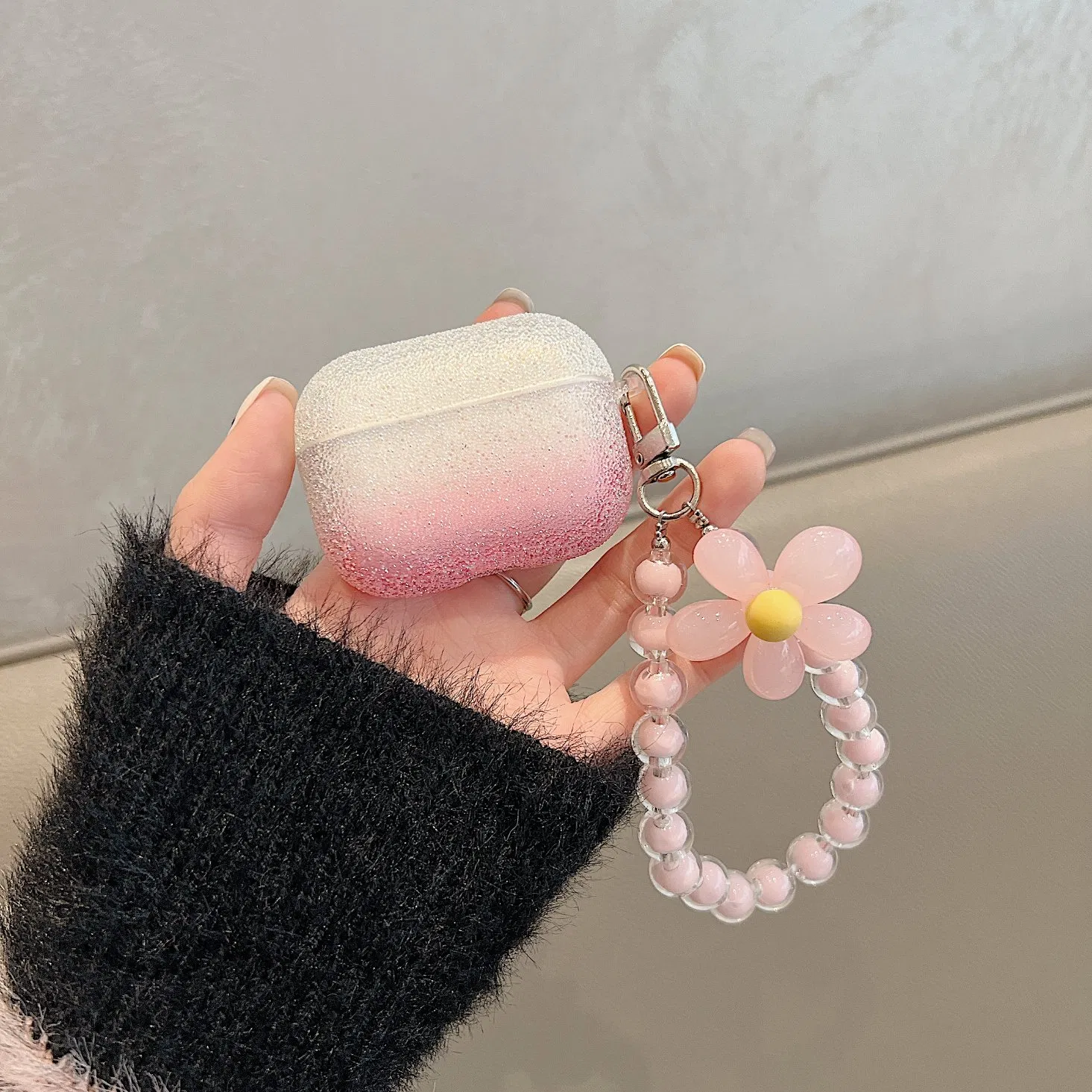 Чехол для наушников Air PRO 2 с градиентом из стеклянных бусин