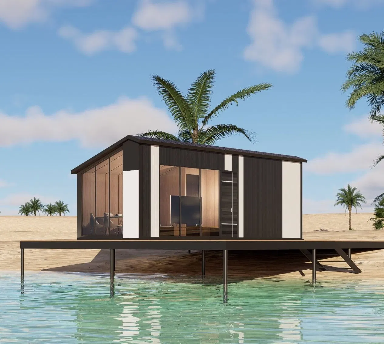 Modularity Quick Installation 2 Bedrooms Container Casa Modular Prefab House Folding House