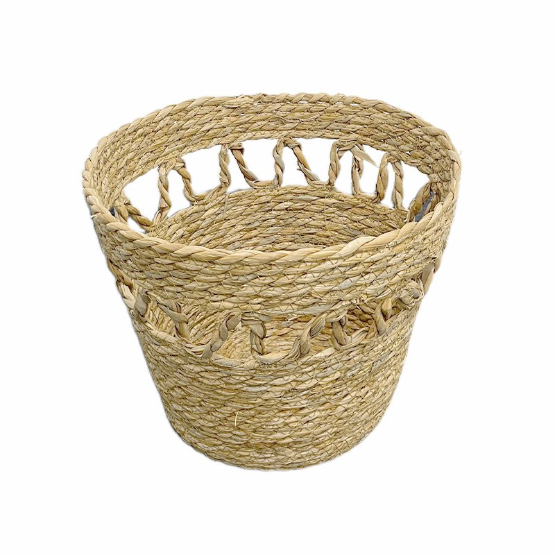 Chic Beige Cotton Rope Storage Basket Minimalist Cotton Rope Storage Basket for Living Room