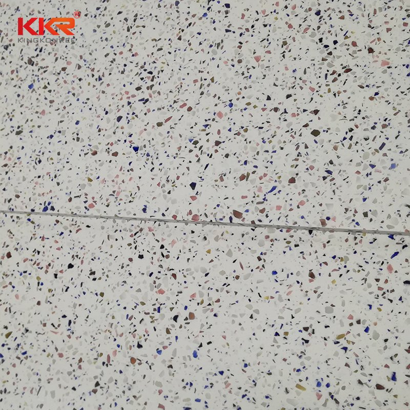 Artificial Stone 12mm 15mm 20mm Terrazzo Texture Acrylic Stone Solid Surface Sheet for Kitchen/Bathroom